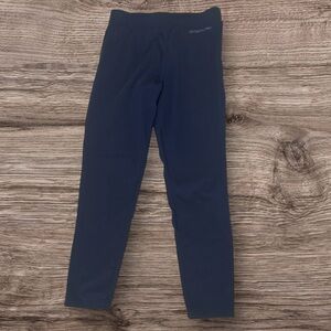 Outerknown OK Active Wear Leggings, Back Zipper in Navy Size‎ M